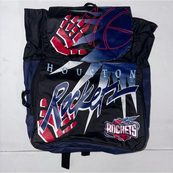 Vintage Houston Rockets 90s backpack basketball - Picture 1 of 6